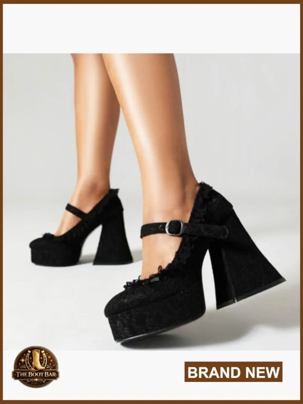 Chunky High Heel Platform Mary Janes